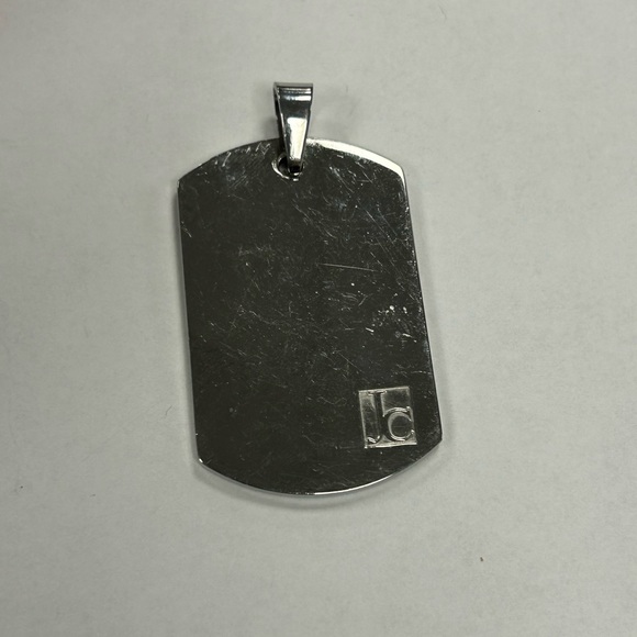 James Cavolini Dog Tag Mens Pendant Sample - Picture 4 of 5